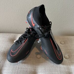 Nike Phantom GT Elite DF FG Soccer Cleats Men's 7 Black Red CW6589-060